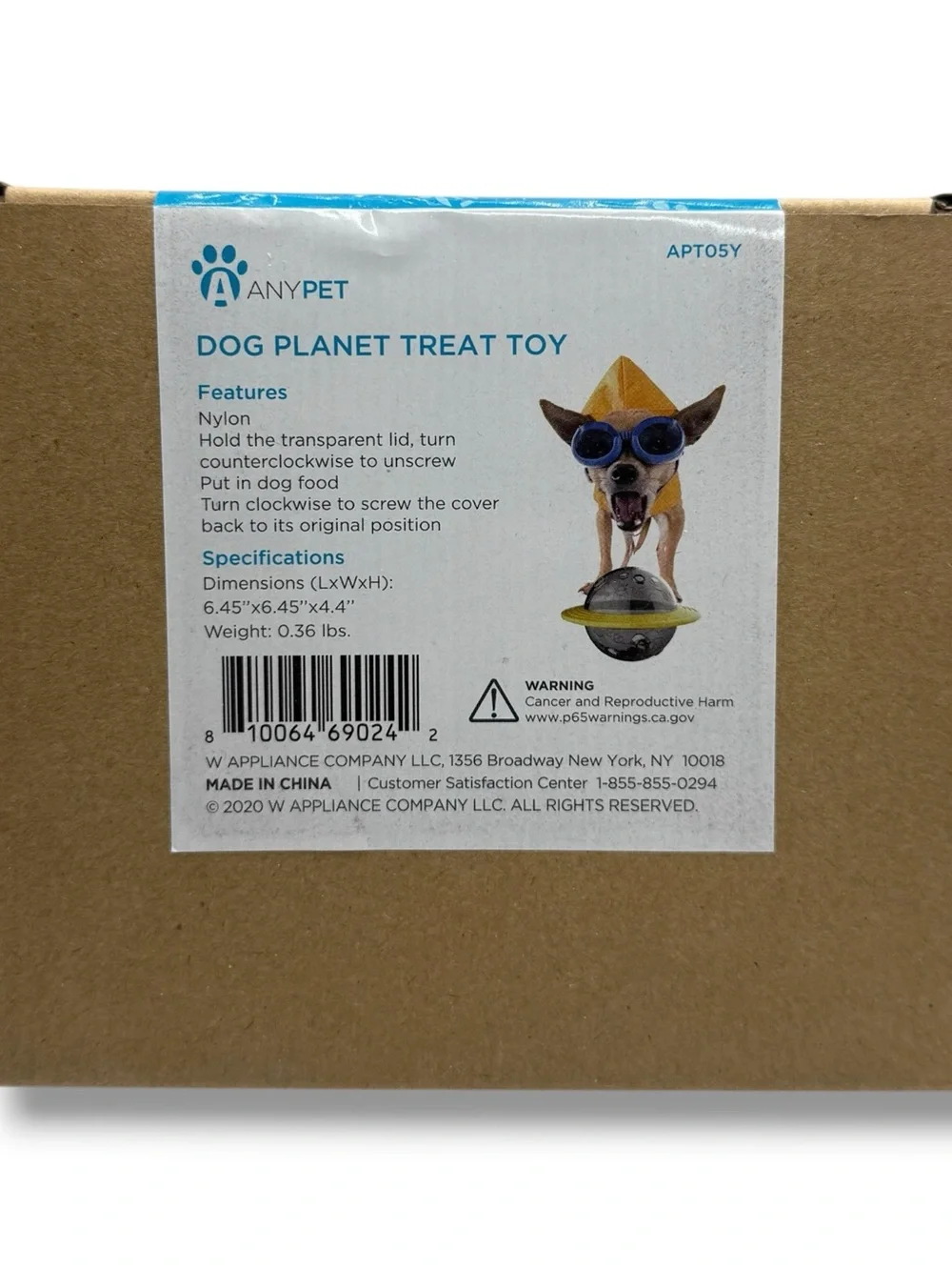 Dog Planet Treat Dispensing Puzzle‎ Ball Interactive Chew Toy Medium-Large Dogs